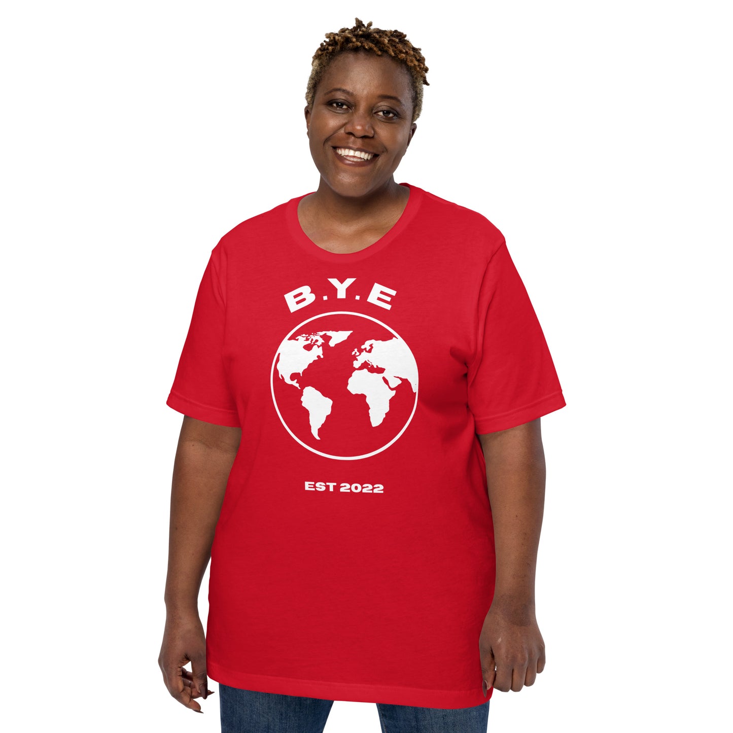 Official B .Y. E Logo Tee - Red