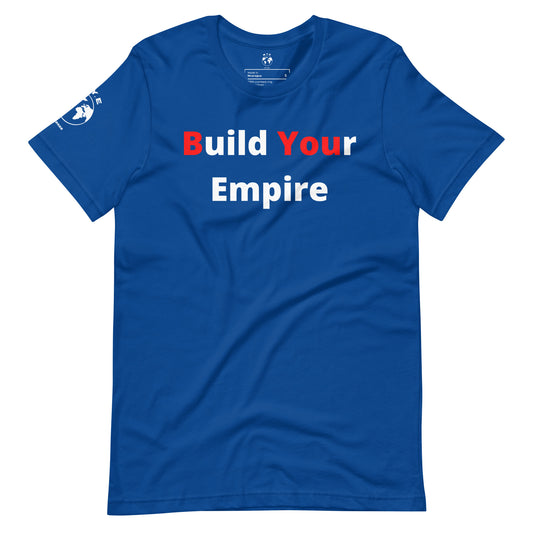 "B YOU" Tee - Blue, White, And Red