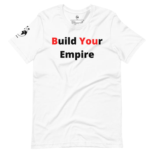"B YOU" Tee - White, Black, And Red